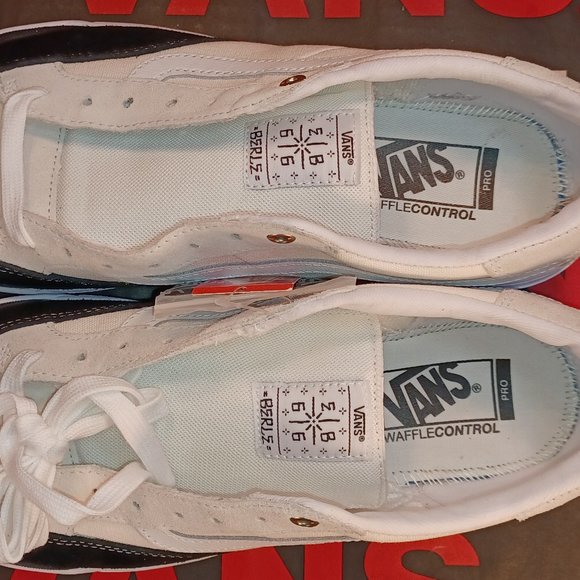 Vans Berle Pro Marshmallow Black Suede Canvas Men's 13 Rare VN0A3WKXKIG - Picture 9 of 11